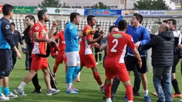 Tokat'ta Amatör Küme Maçında Kavga Çıktı