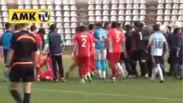 Tokat'ta Amatör Final Maçında Kavga