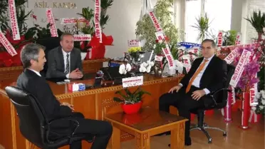 Kaymakam Beyazyıldız Başkan Şahiner'i Ziyaret Etti
