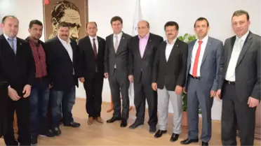 Borsa Yöneticilerinden Başkan Ercengiz'e Ziyaret