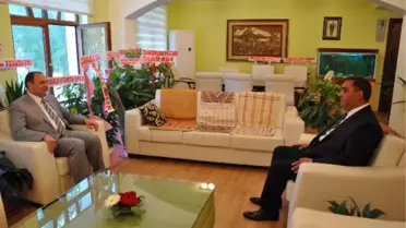 Göç ve Yavuz'dan Başkan Can'a Hayırlı Olsun Ziyareti
