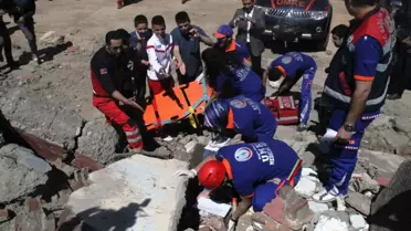 Mardin'de 'Çöken Binadan Kurtarma Tatbikatı' Gerçek Sanıldı