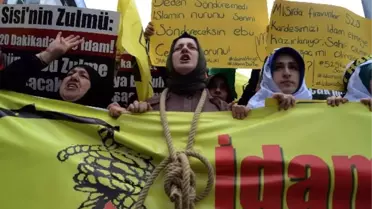 Fatih'te Mısır Protestosu
