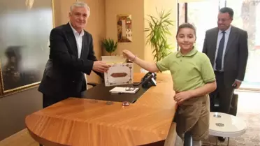 Bodrum'un Minik Başkanı Stadyum Hakkında Bilgi Aldı