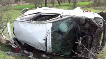 Otomobil Takla Attı 1 Ölü, 6 Yaralı