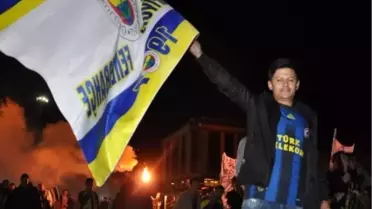 Tekirdağ'da Fenerbahçe Taraftarından Şampiyonluk Turu