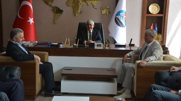 AK Parti Kars Milletvekilleri Başkan Karaçanta'yı Ziyaret Etti