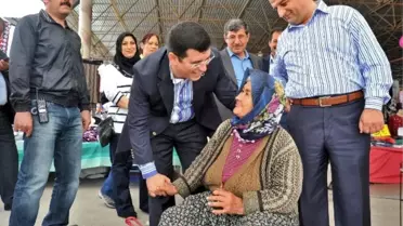 Başkan Tütüncü Pazarda Vatandaşlarla Bir Araya Geldi