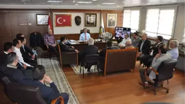 Nazillili İşadamları, Belediye Başkanı Alıcık'ı Ziyaret Etti