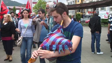 Arhavi'de Hes Şantiyesi'nde Protesto Eylemi