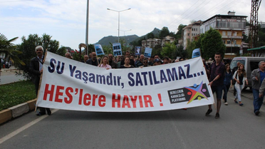 Artvin'de Hes Protestosu