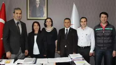 Türk Sağlık Sen'Den Yusuf Kaya'ya Kutlama Ziyareti