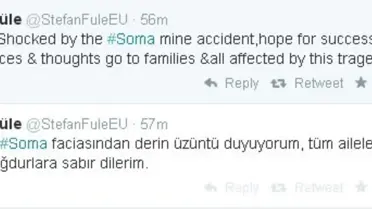 AB'nin Genişlemeden Sorumlu Komiseri Stefan Füle'den Türkiye'ye Taziye Mesajı