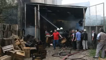 Sandık Deposu'nda Korkutan Yangın