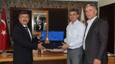 Yazıhüyük Belediye Başkanı Çavdar'dan Belediye Başkanı Akdoğan'a Ziyaret