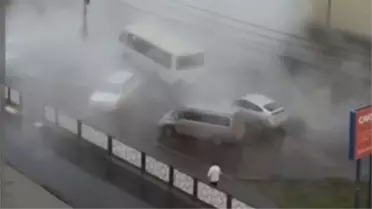 Rusya'da Otobüs Kaynar Suyla Doldu