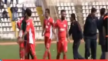 Amatör Maçta Olay -