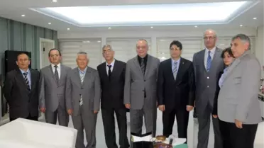Defterdarlıktan Başkan Ergün'e Tebrik Ziyareti