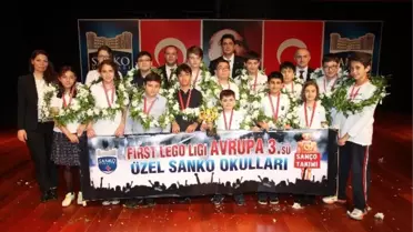 Özel Sanko Okulları First Lego Ligi'nde Avrupa Üçüncüsü