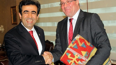 Vali Güzeloğlu, İsviçre Büyükelçisi Haffner'i Makamında Kabul Etti