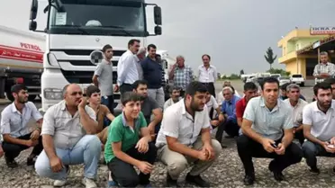 Rehin Şoförlerin Aileleri Oturma Eylemi Başlattı