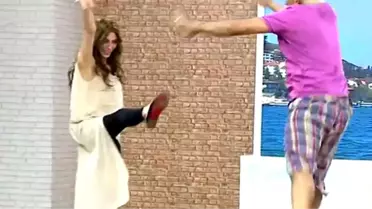 Şenay Akay ve Tarık Mengüç Canlı Yayında Bale Yaptı