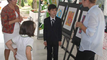 9 Yaşındaki Mustafa Bülbül, İlk Kişisel Sergisini Açtı