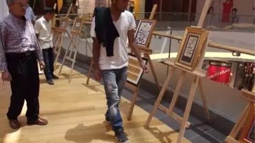 Suriyeli Sanatçı Hasan Müslim, Hat Sanatı Sergisi Açtı