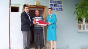 MHP'den Yukarı Kepen Köyüne Dev Türk Bayrağı