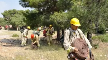 Erdemli'de Yangın Tatbikatı