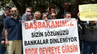 Şişli'de 'Dövizzede' Protestosu