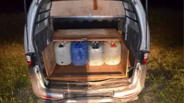 İş Makinesinden Akaryakıt Çalan Zanlılar Yakalandı