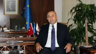 AB Bakanı Çavuşoğlu, Kuzey Kıbrıs Ticaret Odası Başkanı Toros'u Kabul Etti