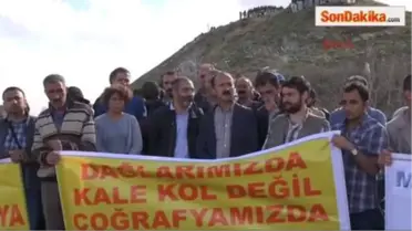 Tunceli 1 Kalekol Protestosuna Jandarma Müdahale Etti, 3 Yaralı