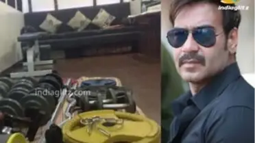 Singham' Ajay Devgn Turns Vanity Van İnto Gym: On Location | Hot Hindi Cinema News | Kareena Kapoor