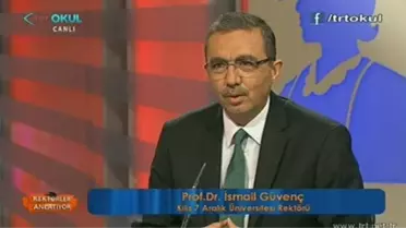 Rektör İsmail Güvenç, TRT Okul Kanalına Konuk Oldu