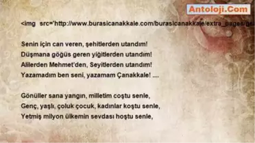 Mustafa Çelebi Çetinkaya - Çanakkale