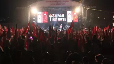 KKTC'de Şafak Nöbeti Etkinliği'ne Yoğun Katılım