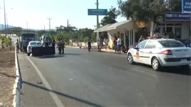 Otomobille motosiklet çarpıştı: 1 ölü -