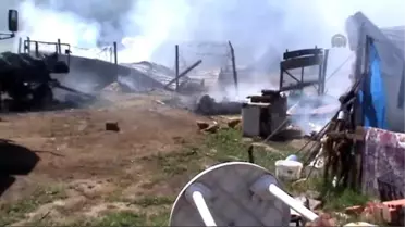 Kırklareli'nde ağıl yangını