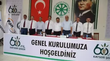 Kayseri Şeker 59.genel Kurul Toplantısı Yapıldı