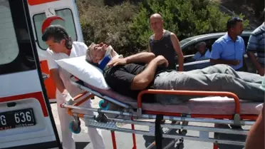 Didim'de Motosiklet Kazası; 1 Ağır Yaralı