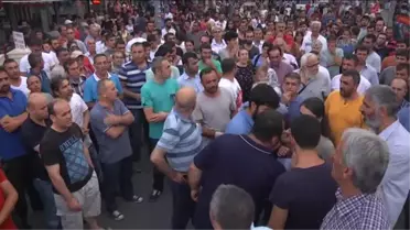 Sarıgazi Halklar Derneği ve Halkevleri üyeleri, olayları protesto etti -