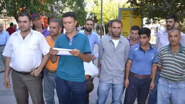 Siirt'te İşten Çıkarılan İşçilerden Eylem