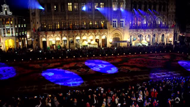 Grand Place çiçeklerle Türk halısına bezendi (2) -