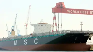 Msc London, Asyaport'ta