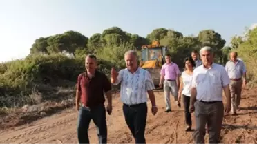 Aksu'da Yol Çalışmaları Sürüyor