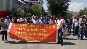 Tunceli'de Lice İçin Protesto Eylemi