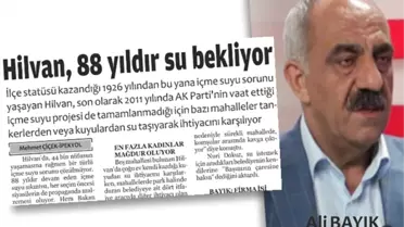 Hilvan Belediyesi'ne Su Baskısı Artıyor