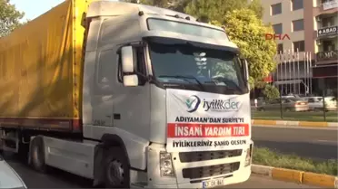 Adıyaman'dan Suriye'ye 2 Tır Gıda Yardımı Gönderildi